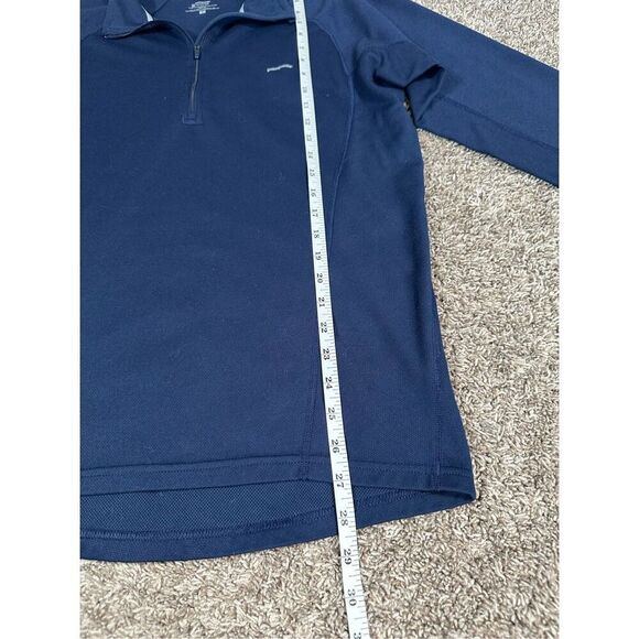 patagonia performance base layer capilene 1/4 zip jacket pullover men’s M blue - Picture 8 of 10